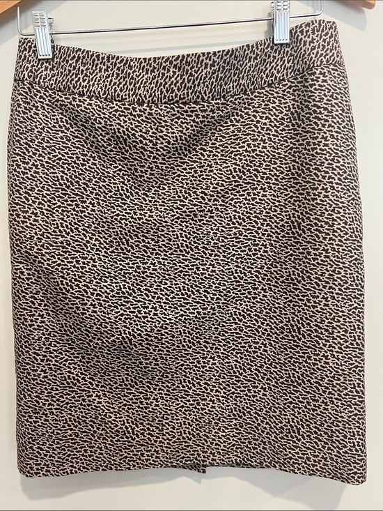 LOFT Dresses & Skirts - LOFT Beige and Black Animal-Print Pencil Skirt womens 4